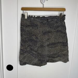 No. 6 Store Vintage High Waisted Silk Speckled Print Shorts Size 2